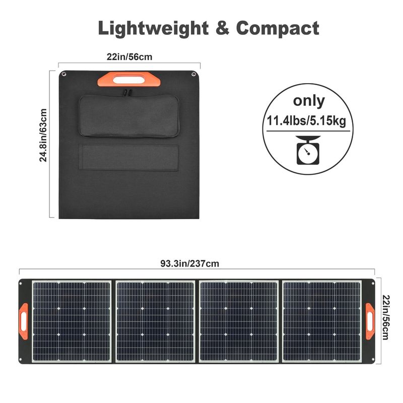 Nguồn cung cấp năng lượng Bộ sạc tấm pin mặt trời 200W Hệ thống năng lượng mặt trời di động với chứng nhận CE