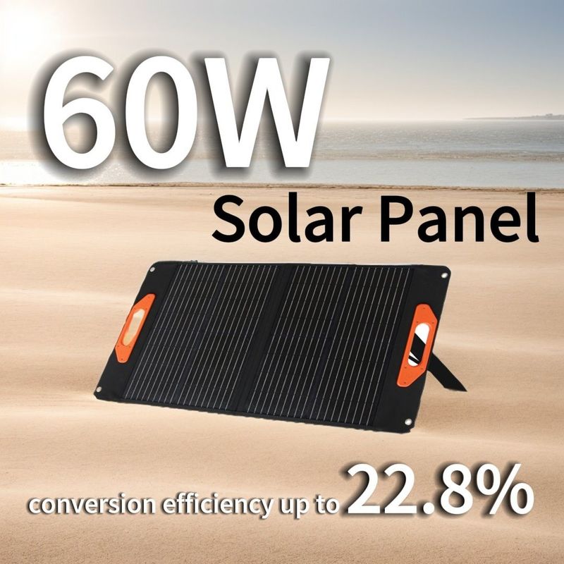 USB-C đầu ra Pd 45W Max 5V/9V/12V/15V tấm pin mặt trời 50W 60W 100W Mono Poly