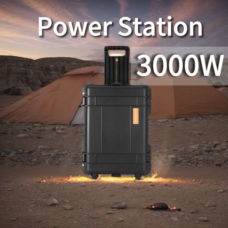Ngân hàng năng lượng mặt trời di động 3000W cho cắm trại ngoài trời du lịch du thuyền đường phiêu lưu
