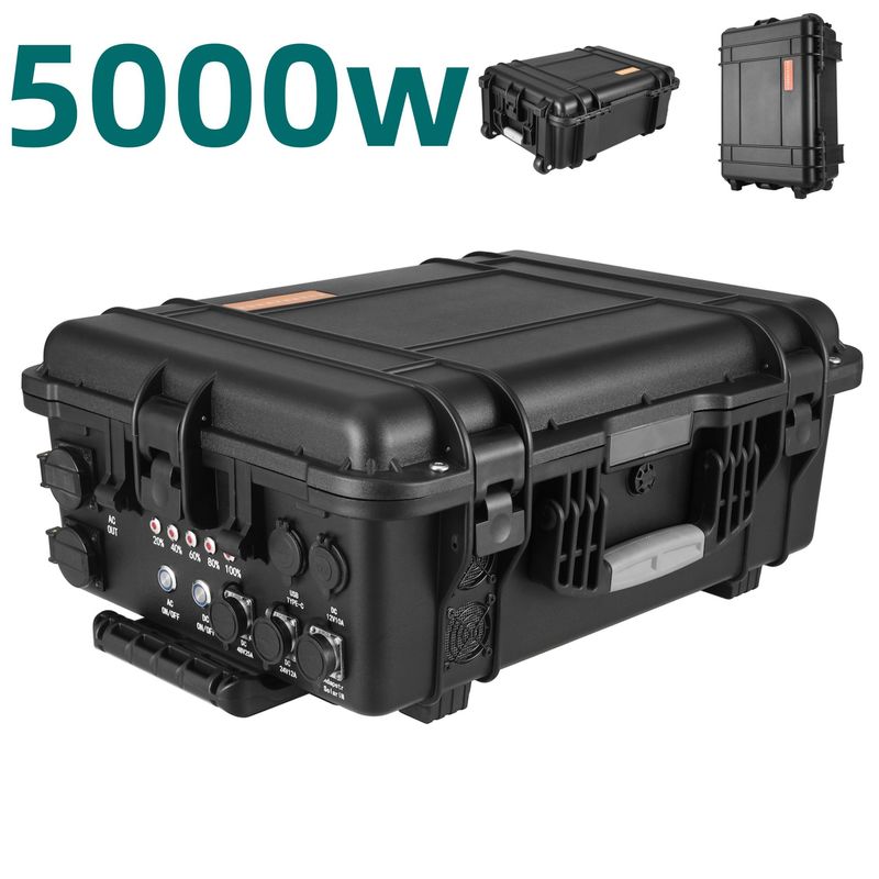 Máy phát năng lượng mặt trời chống cháy với công suất đỉnh 8000W và đầu ra tối đa 18W USB / Type-C