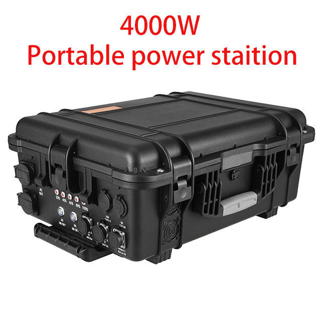 6-7h Thời gian sạc 4kw Điện thoại di động ngoài trời 50Hz 110V/220V LiFePO4 Trạm điện khẩn cấp
