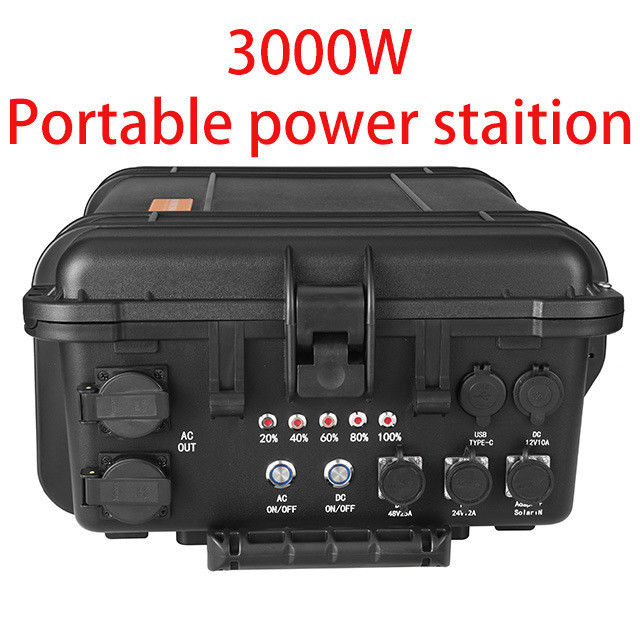 Nguồn cung cấp điện không bị gián đoạn Máy phát năng lượng mặt trời 3000W cho gia đình và cuộc phiêu lưu ngoài trời