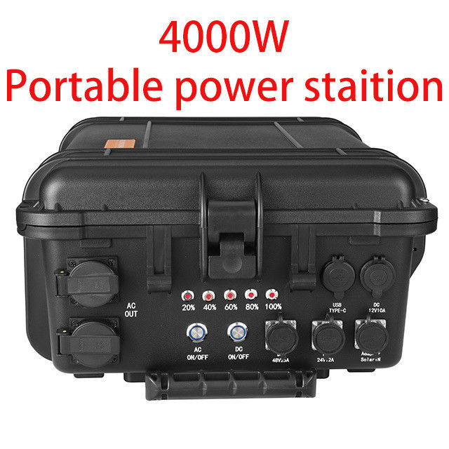 Năng lượng cắm trại ngoài trời với công suất lớn 4000W và Máy phát năng lượng mặt trời USB / Type-C 18W Max