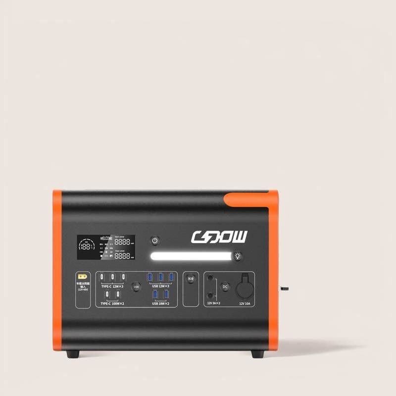 Máy phát điện mặt trời di động pin LiFePO4 với đầu ra và bảng điều khiển loại C 3 * 18W / 2 * 100W