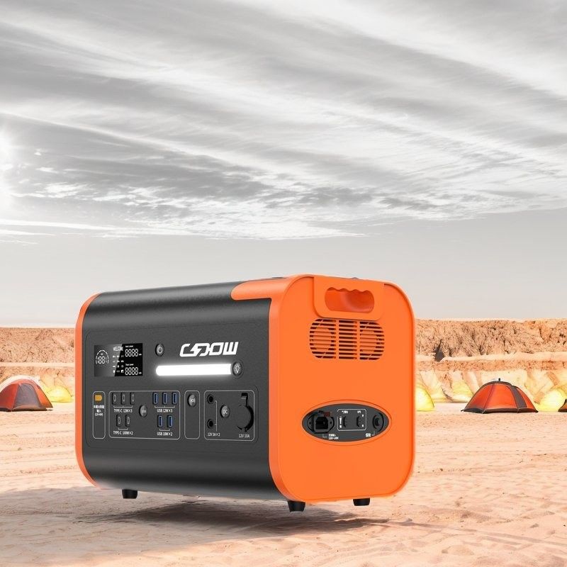 Sạc không dây 15W Điện thoại di động LiFePO4 pin Nhà máy năng lượng mặt trời cho nhà và cắm trại