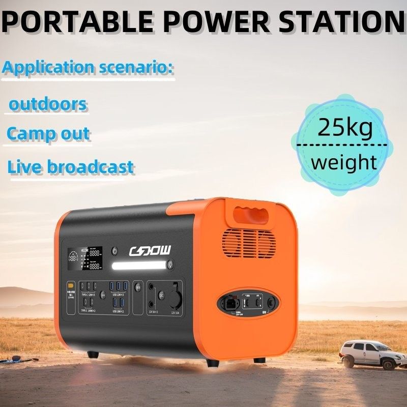 600W 1800W 2000W pin Lithium Iron Phosphate di động cho nhà máy điện gió mặt trời