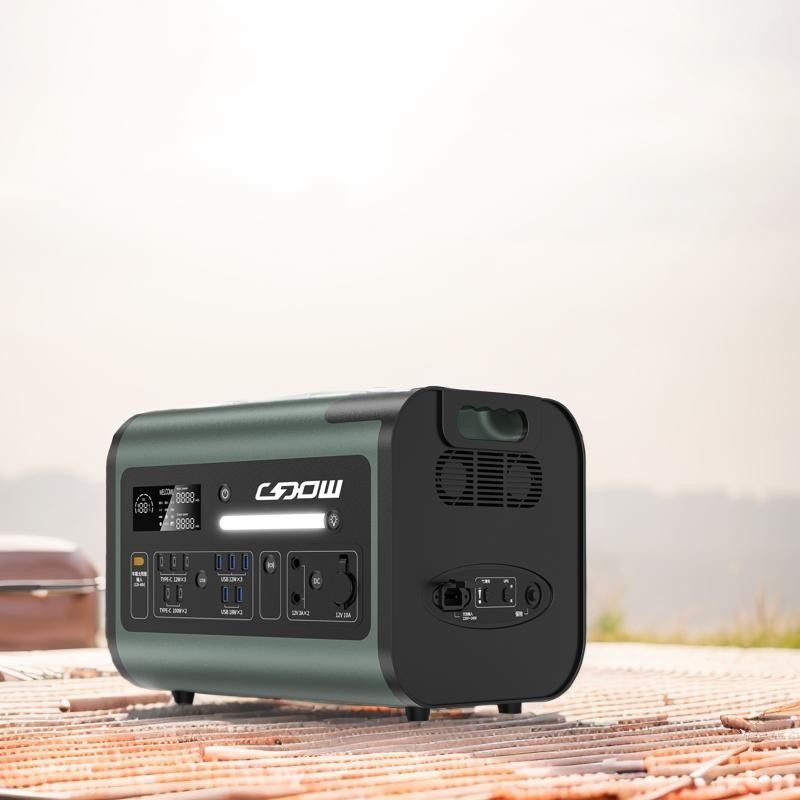 Sạc không dây 15W 1000W 2200W Trạm điện di động cho cắm trại khẩn cấp ngoài trời