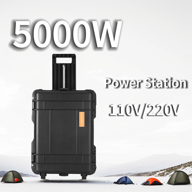 15A Max AC Output Current Nhà máy điện mặt trời di động 5000W cho nhà và cắm trại