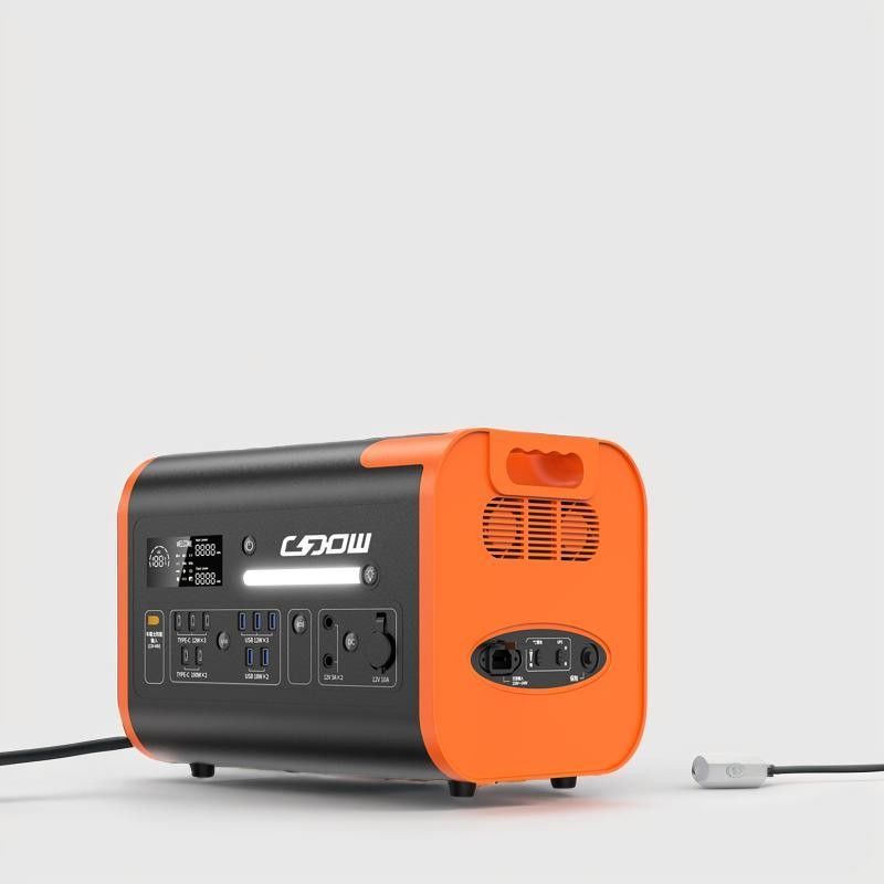 Đức 2000W 2048wh AC-DC Output Plug Điện thoại di động Động cơ điện Lithium Động cơ năng lượng mặt trời