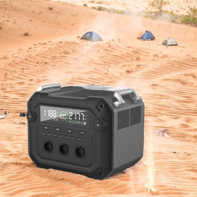 Un38.3/MSDS xác thực 2500W 2340wh Trạm điện di động cho giao thông đường bộ và đường biển