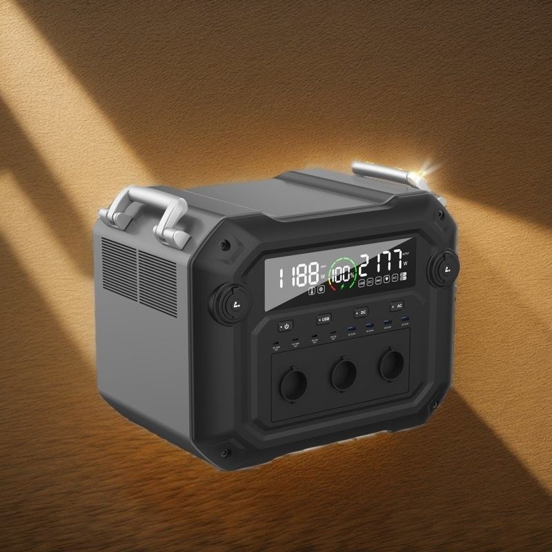 Máy phát điện năng lượng mặt trời 2500W di động nguồn cung cấp năng lượng linh hoạt của bạn cho du lịch và khẩn cấp