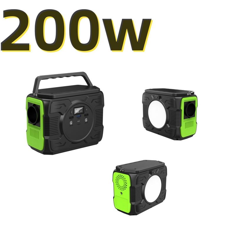 Trạm điện khẩn cấp pin năng lượng mặt trời 200W 48000mAh Capacity pin và 182 * 102 * 144mm Size