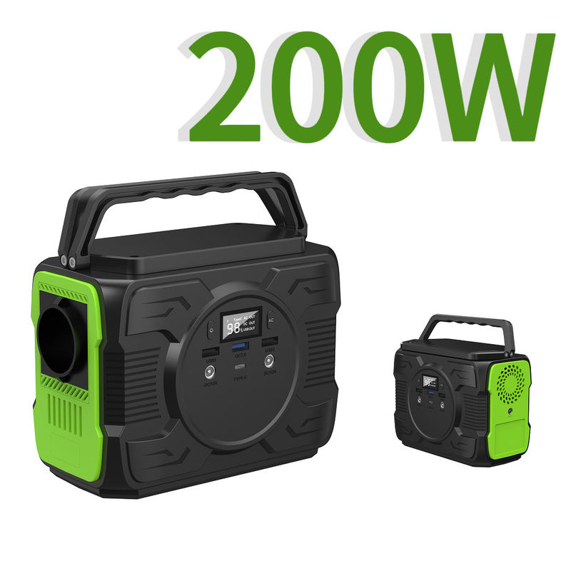 Máy phát điện di động 200W với QC3.0 đầu ra 9V/2A và công suất danh nghĩa 173wh