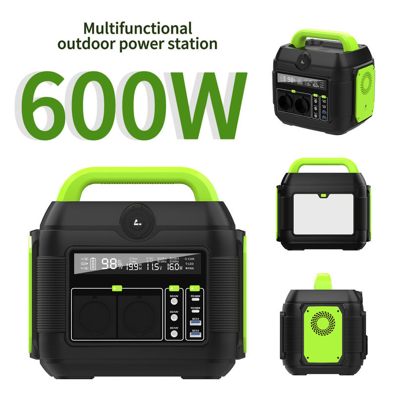 Trạm điện di động 600W 561wh pin lithium cho cắm trại tại thị trường Bắc Mỹ