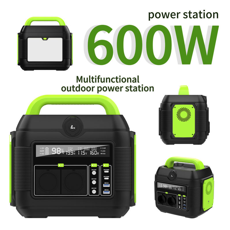 600W ngoài trời Cắm trại Đường điện di động 500W Power Bank S6 Socket Type Nam Phi