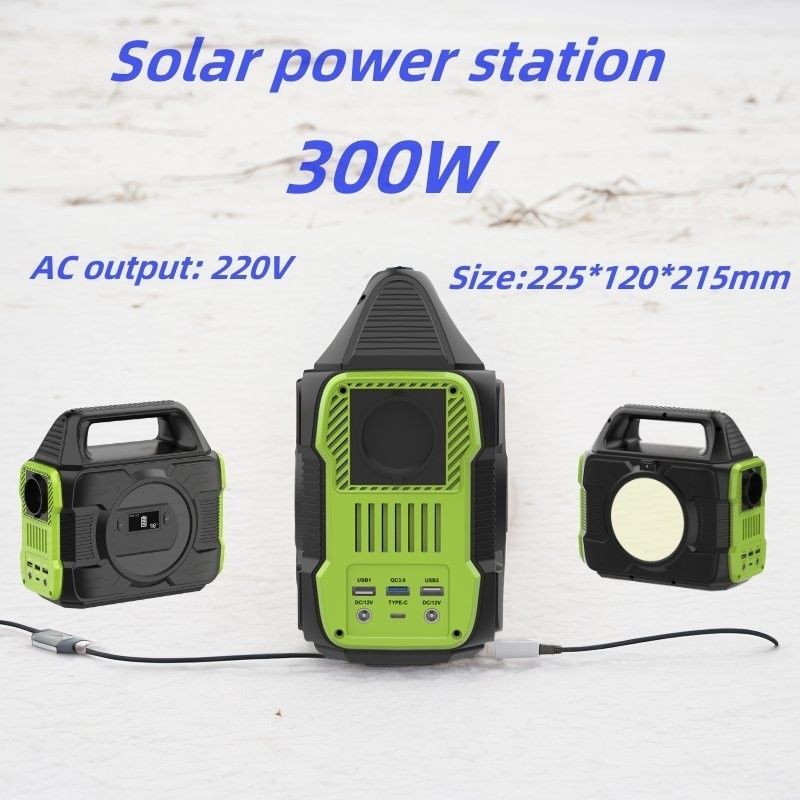 Lưu trữ năng lượng tái tạo Máy phát điện di động 300W cho cắm trại ngoài trời và sạc drone