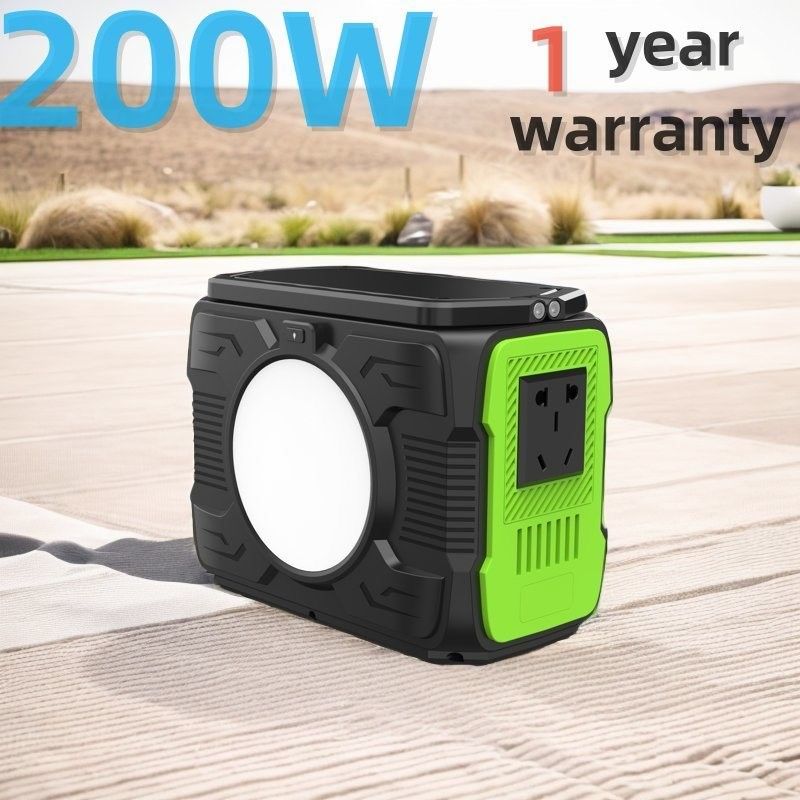 200W173wh Cắm trại pin lithium di động Máy phát năng lượng mặt trời Cung cấp điện cho công việc từ xa
