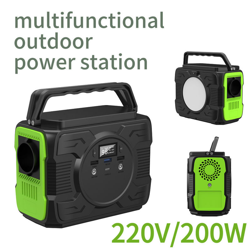 Năng lượng cao 200W Lưu trữ năng lượng Loại nguồn điện 220V Điện di động cho tùy chỉnh