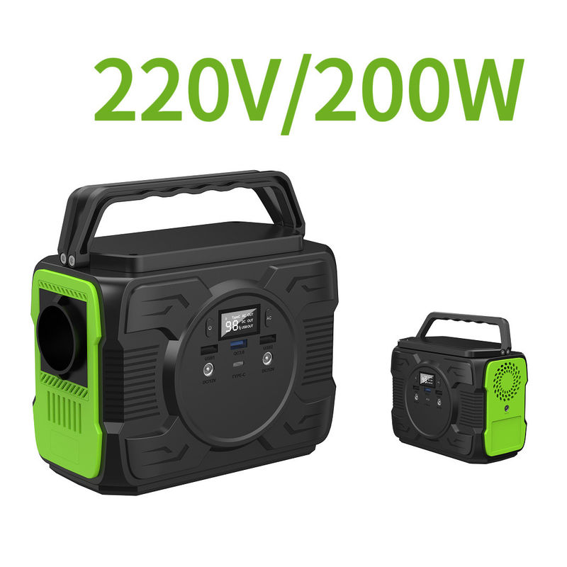 200W 300W Lưu trữ năng lượng Trạm điện mặt trời di động với DC1 2 đầu ra 12V-16.8V/6A S2X-173