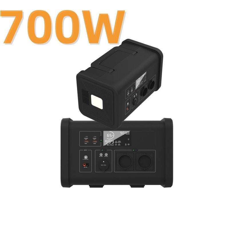 200W 300W 600W 700W Hệ thống năng lượng mặt trời gia đình di động với bộ lưu trữ năng lượng ban công và 1