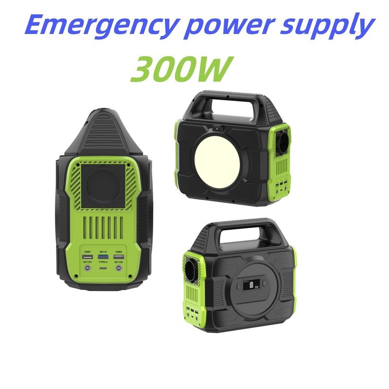 Có thể không thể tháo rời 300W Đường điện khẩn cấp di động với màn hình tinh thể lỏng