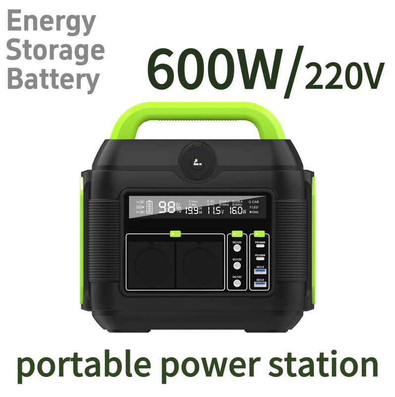 576wh Hệ thống lưu trữ năng lượng mặt trời công suất danh nghĩa với ổ cắm AC và ngân hàng năng lượng mặt trời