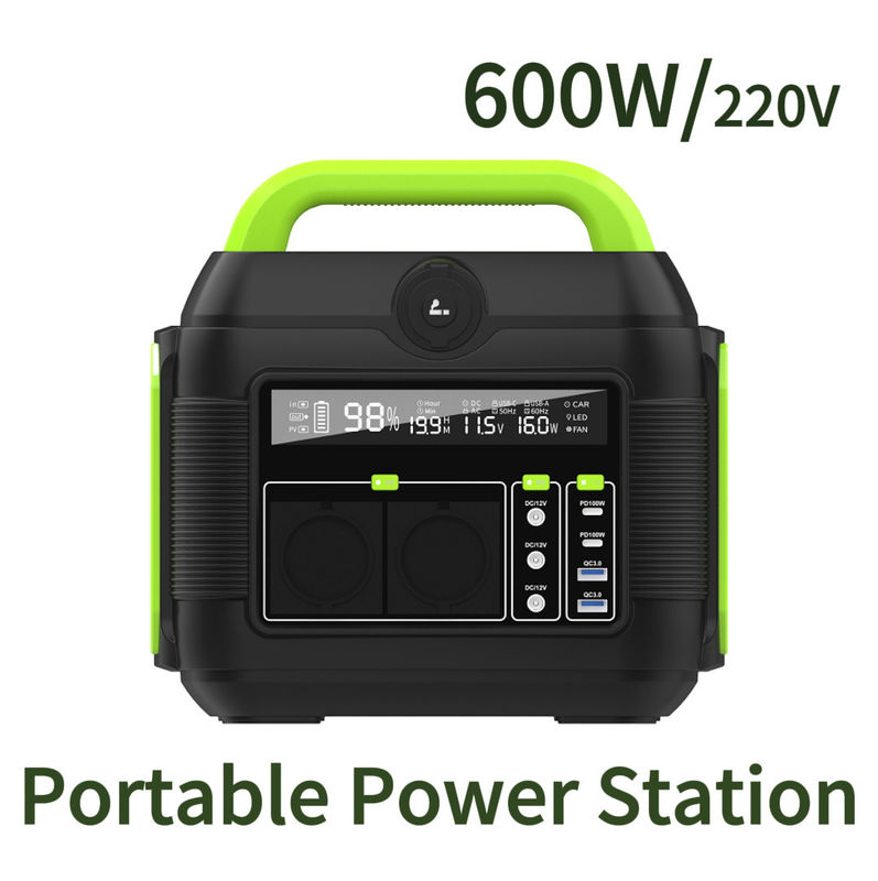 Power Bank tái chế 500W 600W Nhà ga Lithium ngoài trời di động cho cắm trại phiêu lưu