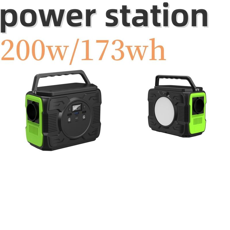 Hoạt động dễ dàng Trạm điện di động 200W với sạc năng lượng mặt trời và pin lithium-ion