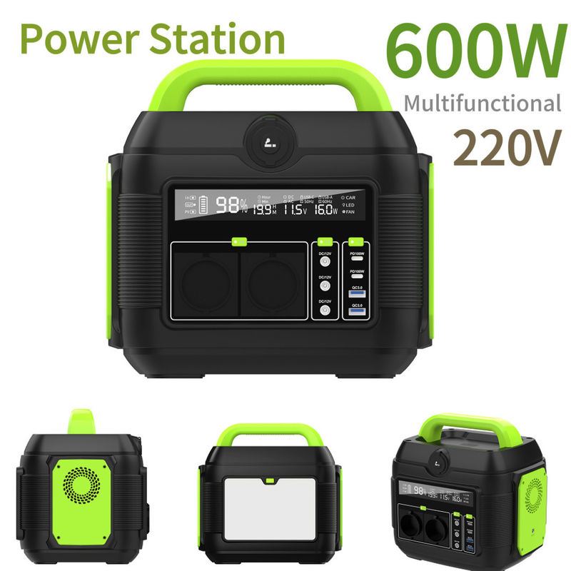 EU AC Socket Động cơ điện di động 600W 576wh Power Bank cho cắm trại tùy chỉnh