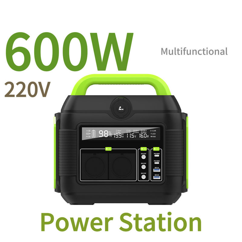 Trạm điện di động 600W 1000W 1500W Máy phát pin mặt trời cho nhà và cắm trại