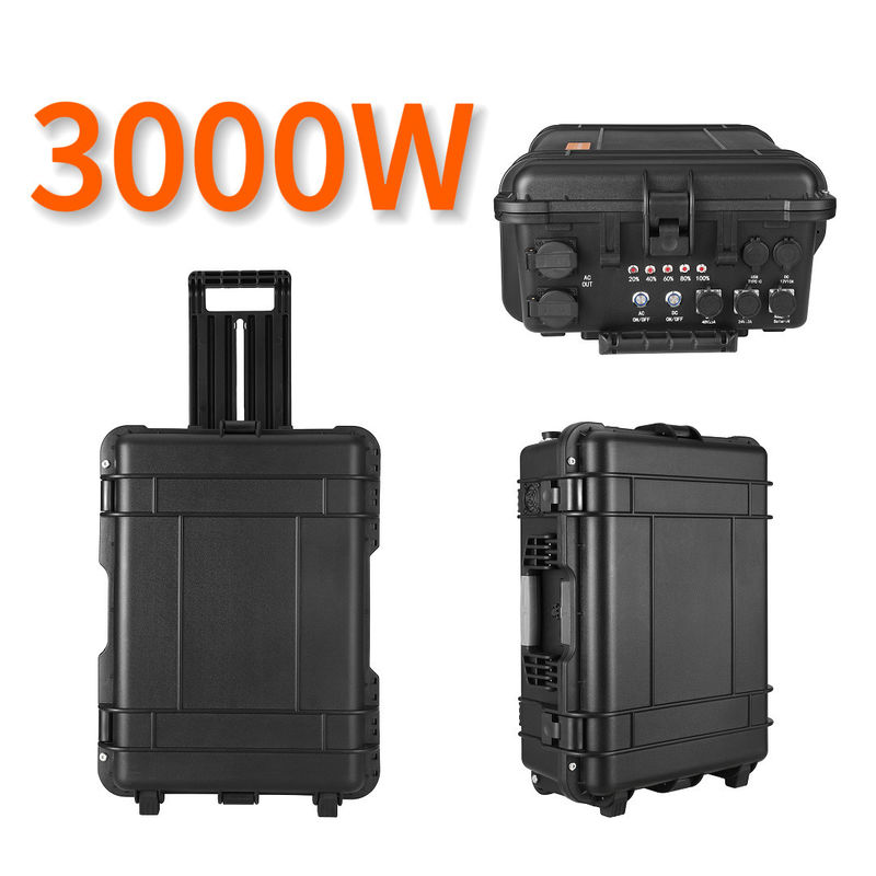 Trạm điện di động 3000W Hệ thống năng lượng mặt trời 1500W 2400W 5000W LiFePO4 Generator