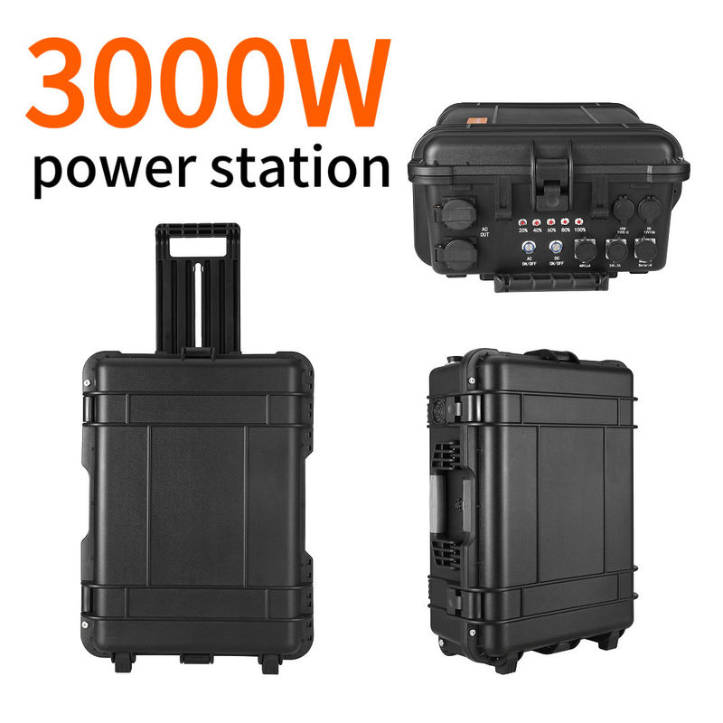 Trạm điện di động 1000W/2000W với pin lithium LiFePO4 và thời gian sạc 6-7h
