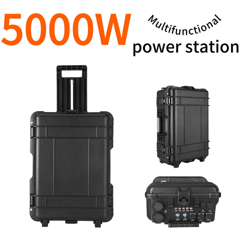 Trạm điện di động 5000W công suất lớn cho phòng dự phòng khẩn cấp và cắm trại xe hơi