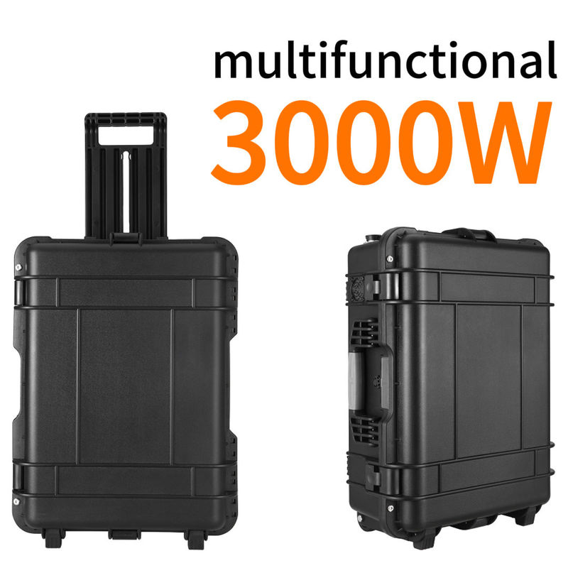 15A Max AC Output Current 3000W Lithium LiFePO4 pin Cung cấp năng lượng mặt trời di động cho nhà ngoài trời
