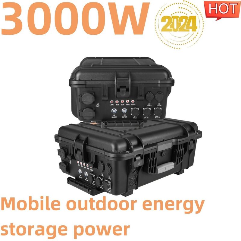 LiFePO4 pin 3000W Máy phát điện mặt trời di động để dự phòng khẩn cấp và tùy chỉnh
