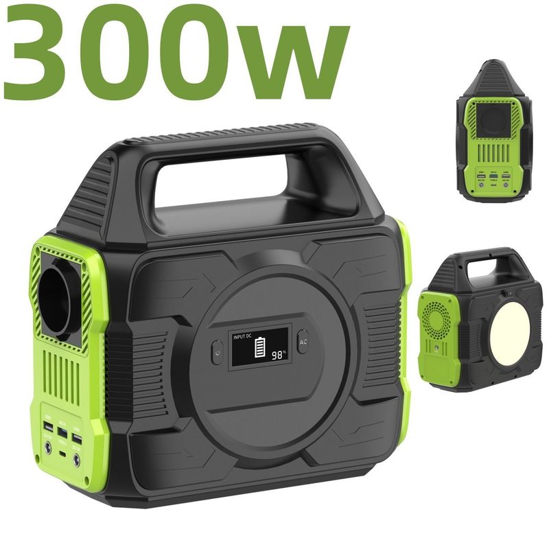 Un Cắm trại ngoài trời 200W / 300W / 600W Máy phát điện năng lượng mặt trời di động