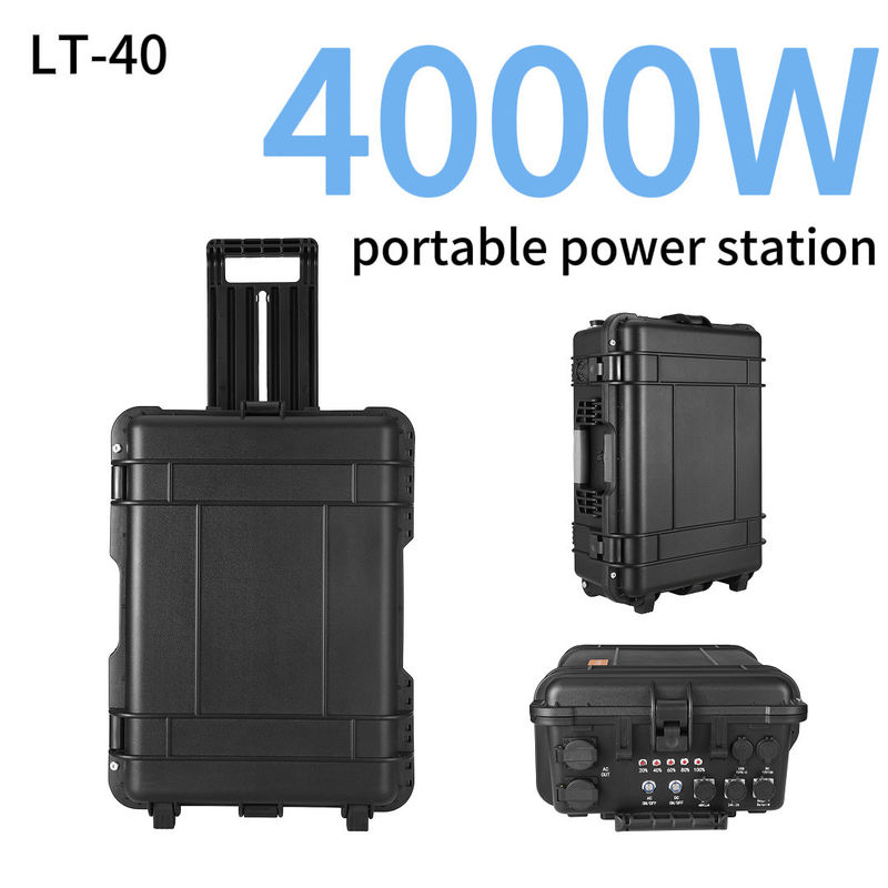 Hệ thống năng lượng mặt trời nhà ngoài trời an toàn hơn 4000W với AC 110V 220V Lithium UPS và Backup