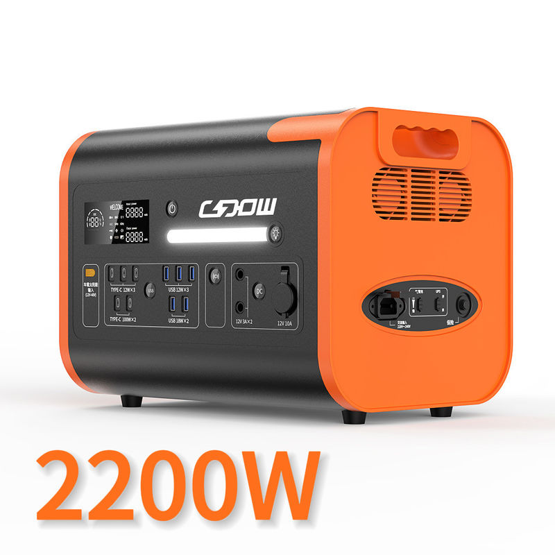 800W Max Car và Sản xuất năng lượng mặt trời 2000W Capacity High Quick Charging Power Bank Station
