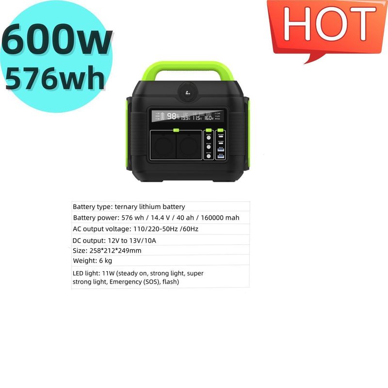 Màu sắc tùy chỉnh S6 600W Trạm năng lượng mặt trời di động yên tĩnh cho các hoạt động ngoài trời