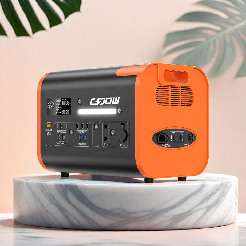 2200W Điện lượng đầu ra Trạm điện di động 2000W 4000W Động lực LiFePO4 Pin Lưu trữ năng lượng