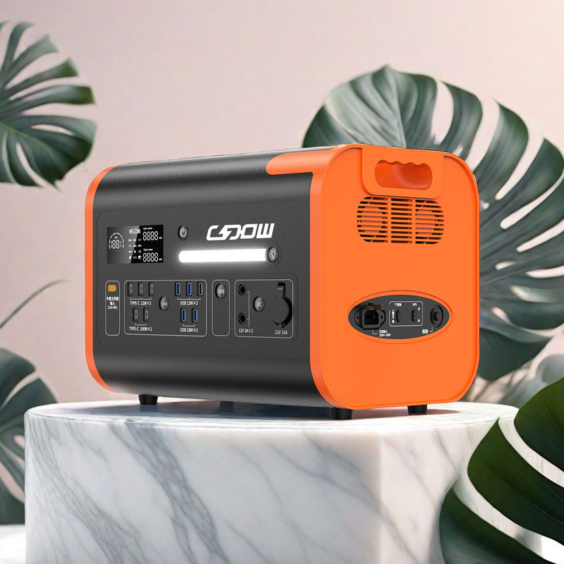 Nhà máy năng lượng mặt trời ngoài trời có công suất lớn 2200W 2048wh cho cắm trại khẩn cấp