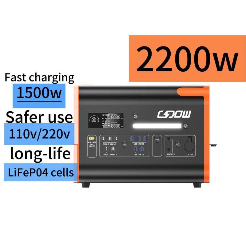 220V ± 5% AC Điện áp đầu ra 15W Sạc không dây Thời gian sử dụng lâu LiFePO4 Cell Sạc nhanh
