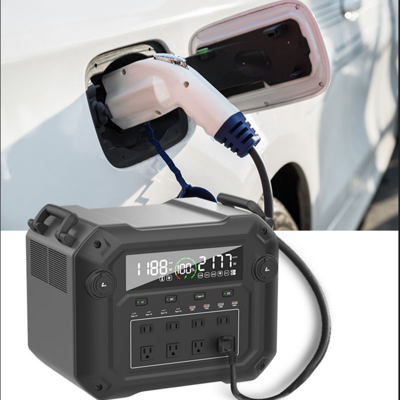 3600W Đường sóng sinus tinh khiết Trạm điện di động LiFePO4 Lưu trữ năng lượng mặt trời BMS Cung cấp pin