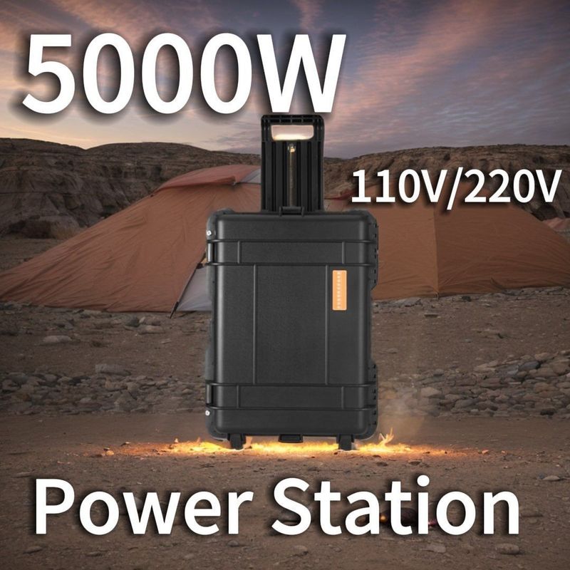 LT-50 Phương tiện cung cấp năng lượng mặt trời Nhà máy điện di động 5000W với vật liệu vỏ hợp kim ABS