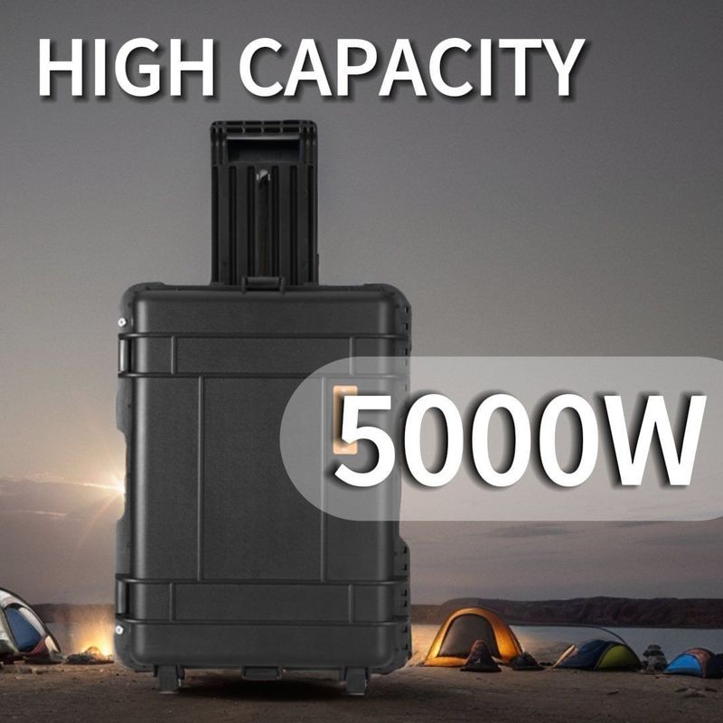 Phân tích pin mặt trời công suất cao 5000W Trạm điện di động cho các hoạt động ngoài trời