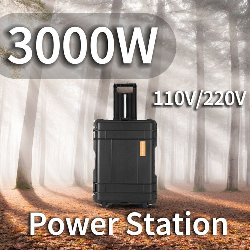 LT-30 Nhà máy điện ngoài trời di động 3000W với thanh kéo ra và pin LiFePO4