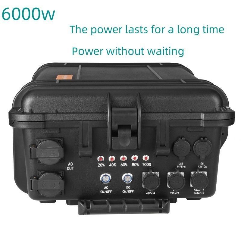 AC Pure Sine Wave Output Ternary Lithium Battery Máy phát năng lượng mặt trời di động cho ngoài trời