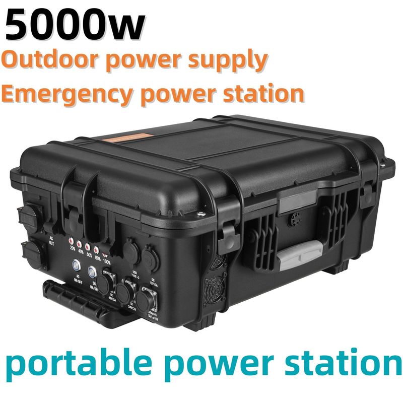 3000W/4000W/5000W Máy phát năng lượng mặt trời pin lithium đa chức năng di động cho ngoài trời