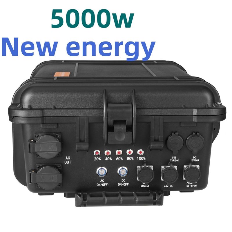8000W Lượng đỉnh LiFePO4 pin lithium Nhà máy điện di động cho cắm trại ngoài trời