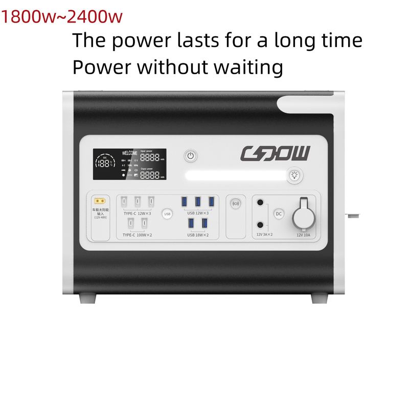 LiFePO4 Động cơ phát điện mặt trời 2200W cho hệ thống năng lượng ngoài trời và nhà